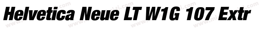 Helvetica Neue LT W1G 107 Extra Bla字体转换